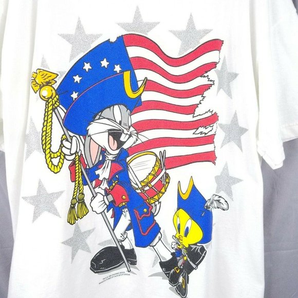 Vintage 95 Looney Tunes Patriotic Bugs Tweety - Picture 3 of 7